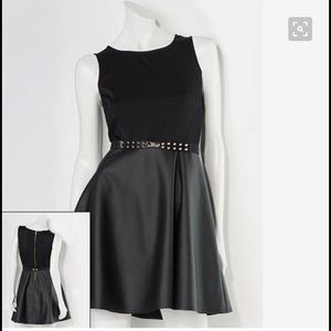 Princess Vera Wang faux leather skater dress