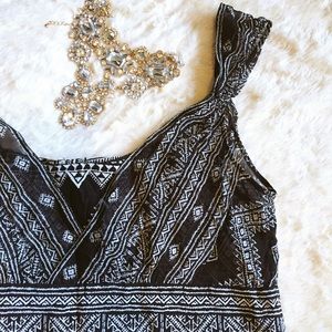 Ann Taylor Silk Sleeveless Printed Blouse