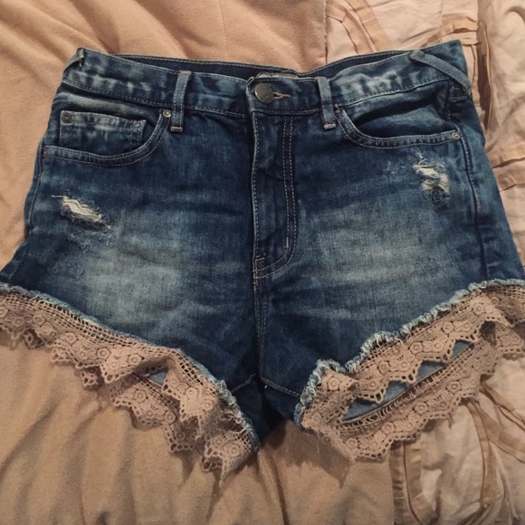 Free People High waisted shorts