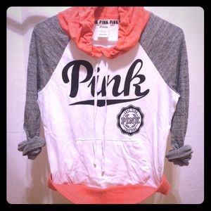 XS light weight PINK hoodie