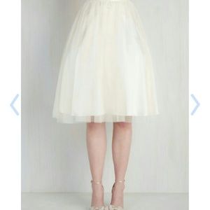Ivory Tulle skirt