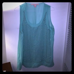 Mint green "going out" top