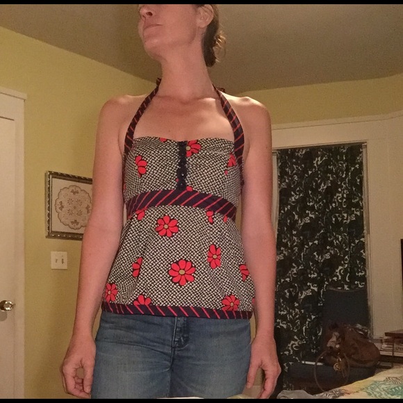 Anthropologie odille cotton blouse