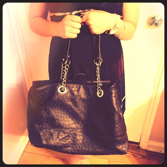 Brown leather bag