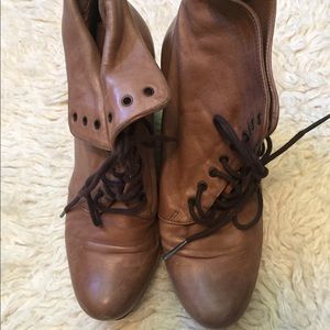 Coclico wedge leather boots