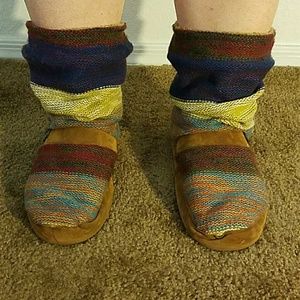 Multicolor Boho Slipper Boots from MukLuks