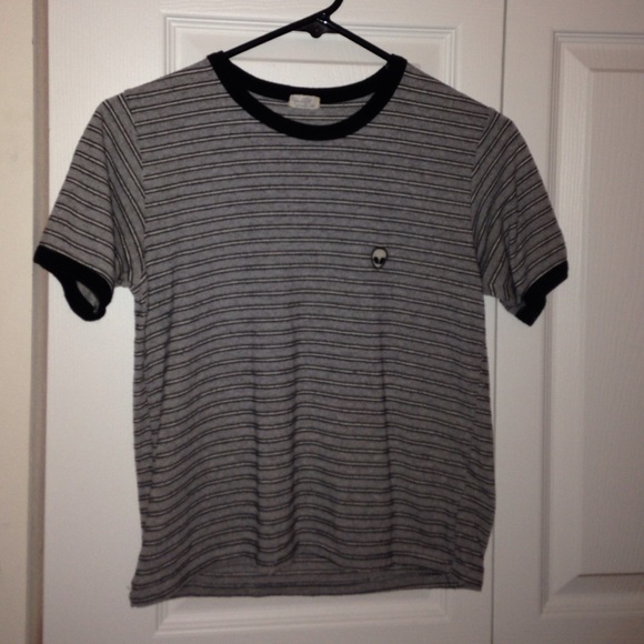 Striped alien shirt
