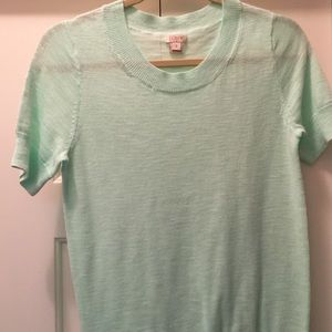 J Crew lightweight mint colored sweater