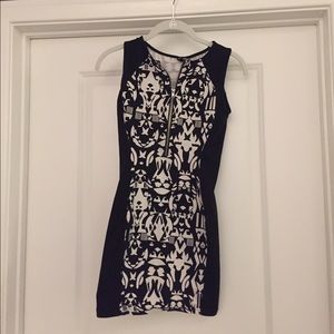 H&M front zip dress