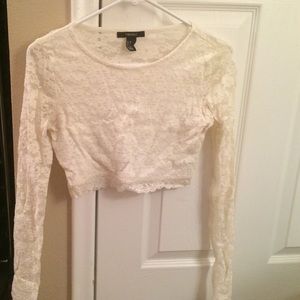 Lace crop top