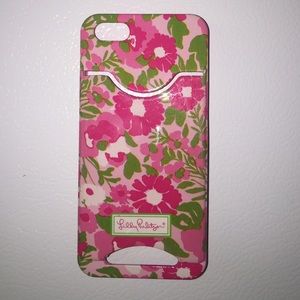 Lilly Pulitzer iPhone 5 case + credit card holder