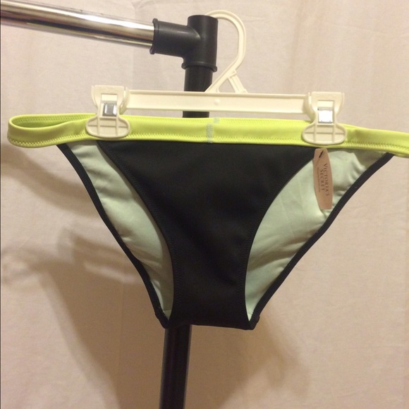 M VS swim bottoms green and black NWT!