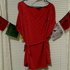 Blouse with gold studs