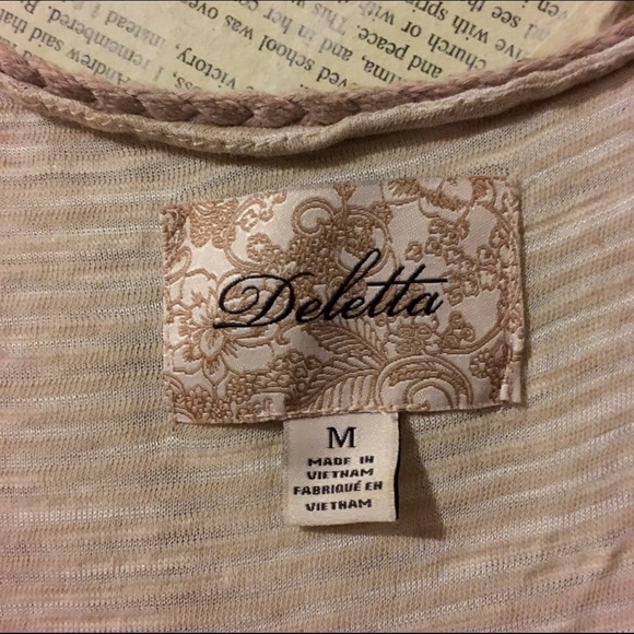 Deletta Anthropologie Ruffle Top - Picture 2 of 2