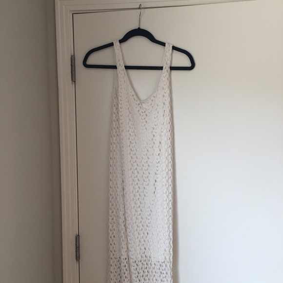 Cream Sheer Maxi Dress