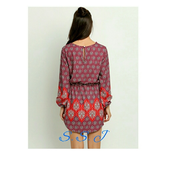 5🌟Gorgeous long sleeve floral print dress - Picture 2 of 2