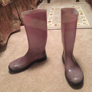 Burberry rain boots