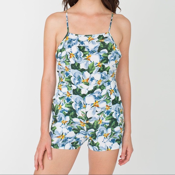 American Apparel Magnolia Print Romper
