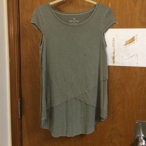 AEO olive green soft & sexy t