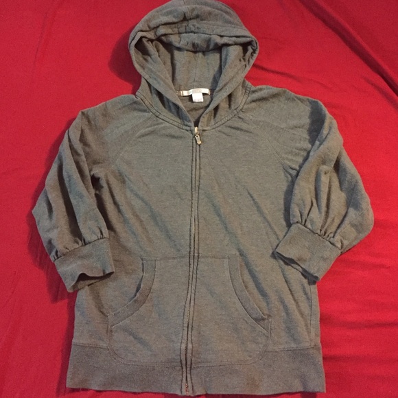 Victoria's Secret Grey Hoodie with 3/4 sleeves