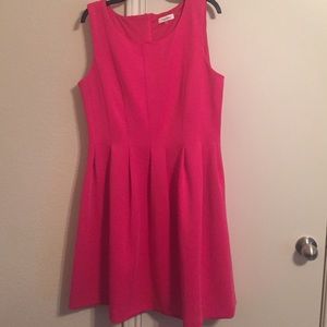 Hot pink Calvin Klein dress