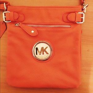 Michael Kors burnt orange satchel