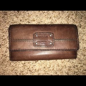 Fossil Brown Leather Wallet MAKE ME AN OFFER!!!👍