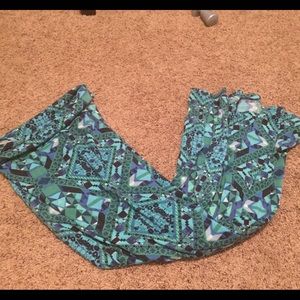 Blue green maxi skirt xs