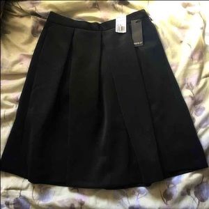 Black A-line skirt