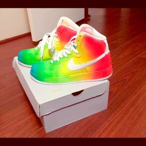 RAINBOW AIRFORCE1s HIGH TOP