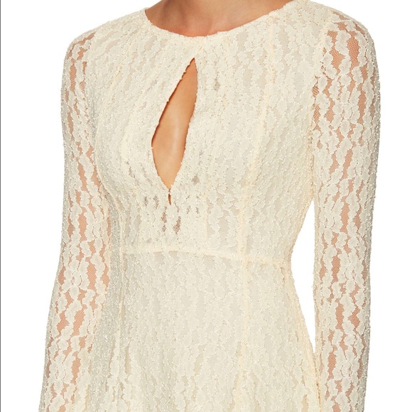 Free People Lace Keyhole Bell Sleeve Tunic Dress - Picture 4 of 4