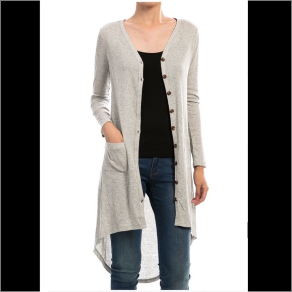 | 'LAWREN' RIBBED CARDIGAN | - Picture 3 of 4