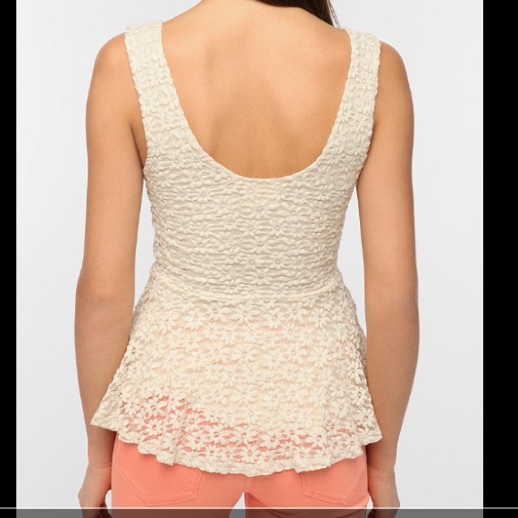 daisy lace peplum tank from Urban Outfitters