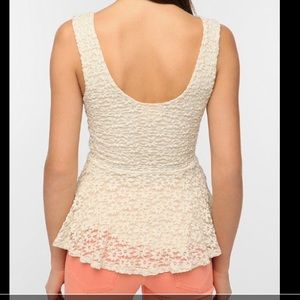 daisy lace peplum tank from Urban Outfitters