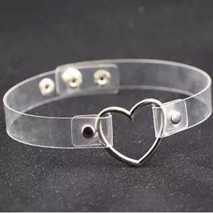 Transparent Heart Shaped Choker