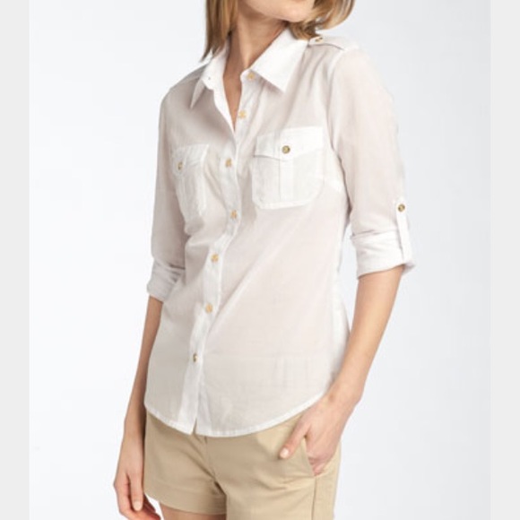 Tory Burch Bridgett Blouse-White