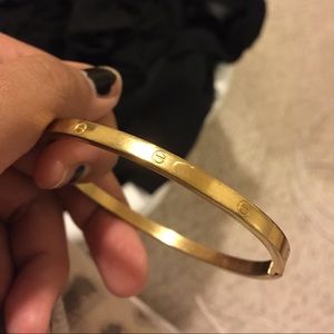 Cute Gold Stainless Steel Bracelet.