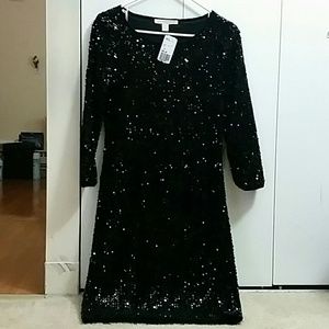 NWT Black Sequin Dress
