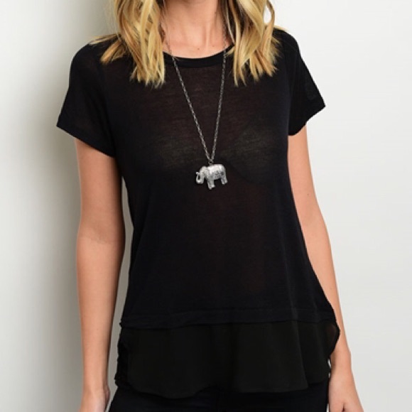 LAST! •'BREE' LAYERED TEE• - Picture 2 of 5