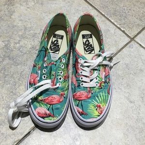 NWOT flamingo vans size 8