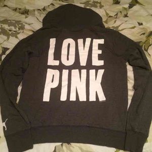 Grey and White VS Pink Hoodie