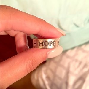 James Avery ring - Hope, Love, Faith