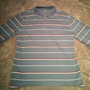 Blue striped long sleeve tee