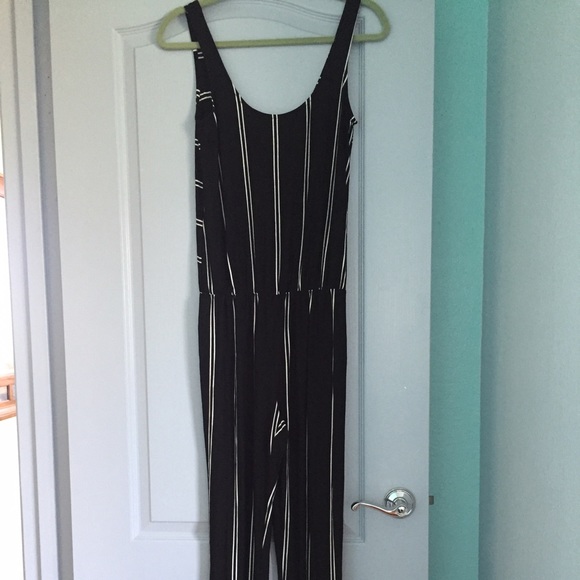 Striped jumpsuit.