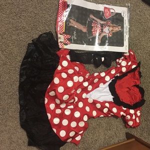 Women's red Minnie Glam costume