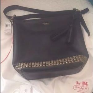 Black Classic Legacy Studded Hobo NWT