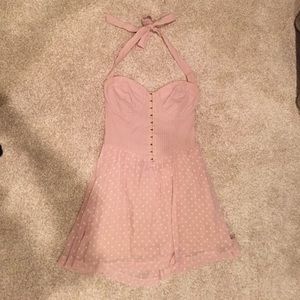 Light Pink Guess Halter Dress