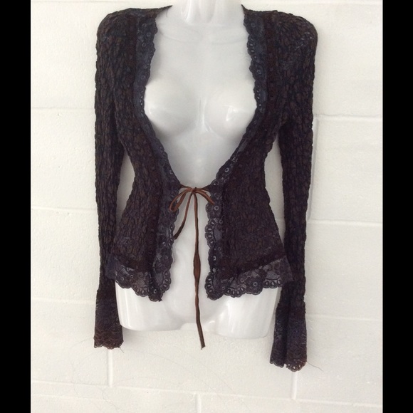 Ann Ferriday Cardigan sweater blazer size M