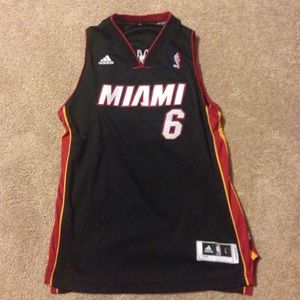 This is a Miami Heat Lebron James jersey