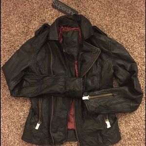 Brand New Superdry Leather Jacket.